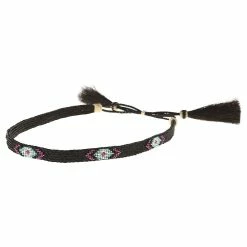 Austin Accent Inc. Horsehair 5 Strand W/Beaded Black Hat Band