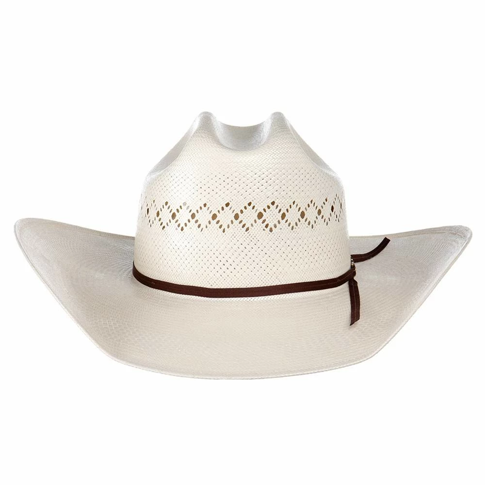 American Hats American Hat Co Ivory 8400 4 1/4in. Brim Rancher Crease Straw Cowboy Hat - Image 6