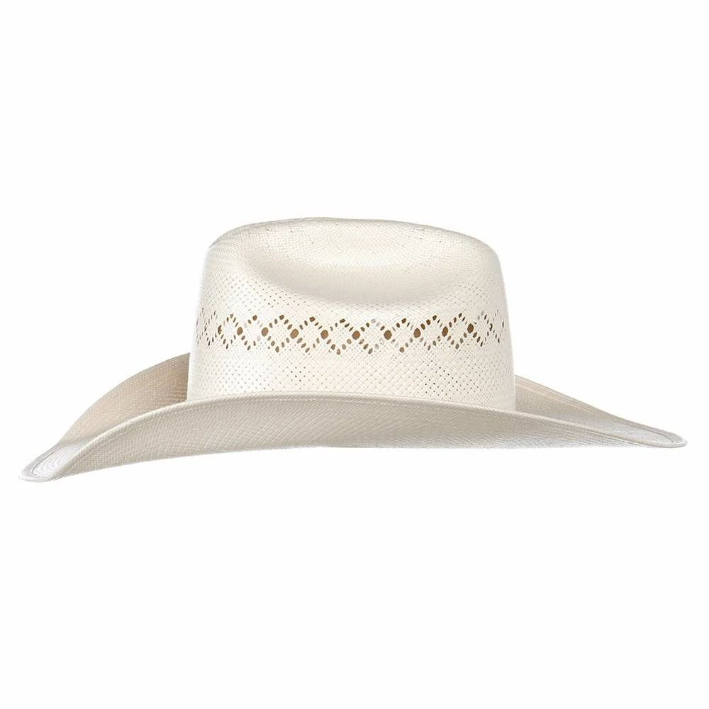 American Hats American Hat Co Ivory 8400 4 1/4in. Brim Rancher Crease Straw Cowboy Hat - Image 3