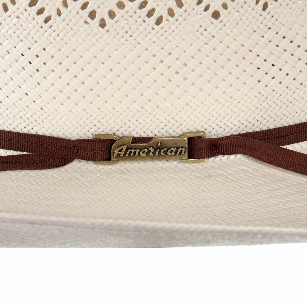 American Hats American Hat Co Ivory 8400 4 1/4in. Brim Rancher Crease Straw Cowboy Hat - Image 8