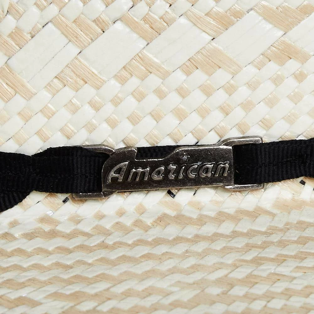 American Hats Natural Poli Rope 4-1/2in. Brim Straw Cowboy Hat 4 American Hats Natural Poli Rope 4-1/2in. Brim Straw Cowboy Hat - Image 2