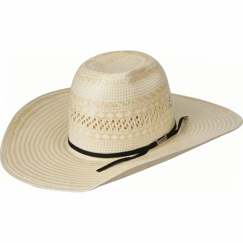 American Hats Natural Poli Rope 4-1/2in. Brim Straw Cowboy Hat 5 American Hats Natural Poli Rope 4-1/2in. Brim Straw Cowboy Hat - Image 3