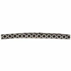 Austin Accent Inc. 5/8in. Beaded Stretch Diamond Black/White Hat Band