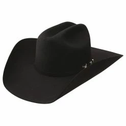 Resistol 6X Black USTRC Pre-Creased Felt Cowboy Hat