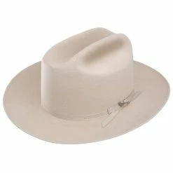 Stetson Hats 6X Silver Belly Open Road 2-3/4in. Brim Pre-Creased Felt Cowboy Hat
