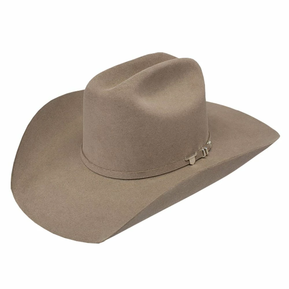 Resistol 6X USTRC Stone 4 /4in. Brim Pre-Creased Felt Cowboy Hat 3 Resistol 6X USTRC Stone 4 /4in. Brim Pre-Creased Felt Cowboy Hat