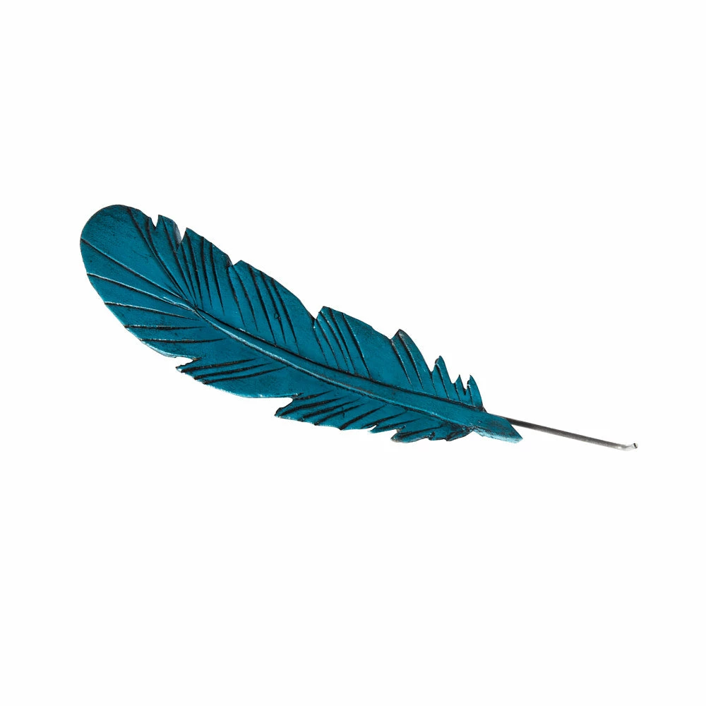 A Cowpokes Crown Leather Tooled Feather Hat Accessory 4 A Cowpokes Crown Leather Tooled Feather Hat Accessory - Image 2