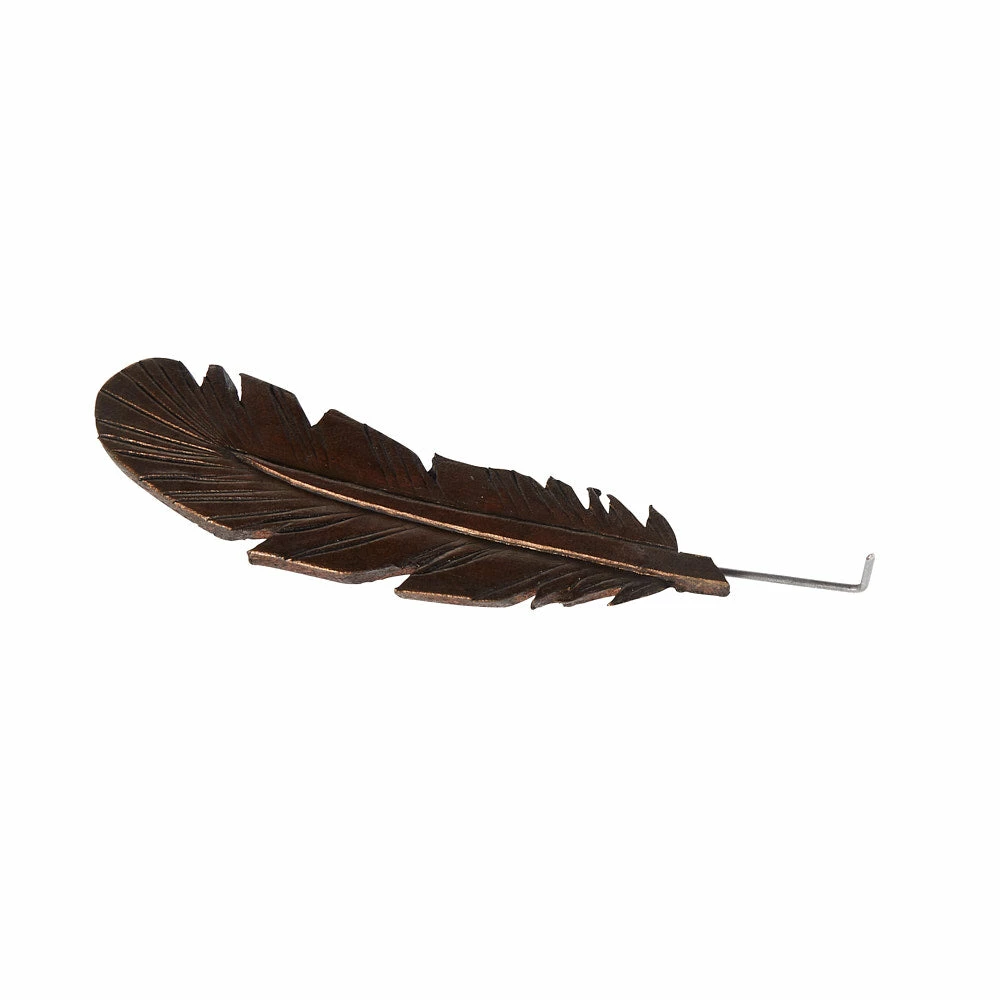 A Cowpokes Crown Leather Tooled Feather Hat Accessory 5 A Cowpokes Crown Leather Tooled Feather Hat Accessory - Image 3