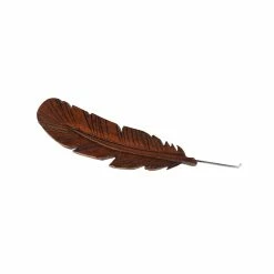 A Cowpokes Crown Leather Tooled Feather Hat Accessory 10 A Cowpokes Crown Leather Tooled Feather Hat Accessory -NRS World Sales FEATHER LEATHER 4