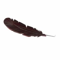 A Cowpokes Crown Leather Tooled Feather Hat Accessory 11 A Cowpokes Crown Leather Tooled Feather Hat Accessory -NRS World Sales FEATHER LEATHER 5