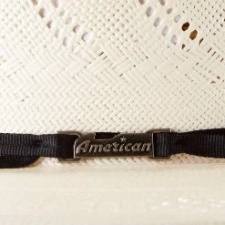 American Hats AHC JC4210 2 Cord Black Band 4 1/4in. Brim Open Crown Straw Cowboy Hat 10 American Hats AHC JC4210 2 Cord Black Band 4 1/4in. Brim Open Crown Straw Cowboy Hat -NRS World Sales JC4210S2CBLK42 3