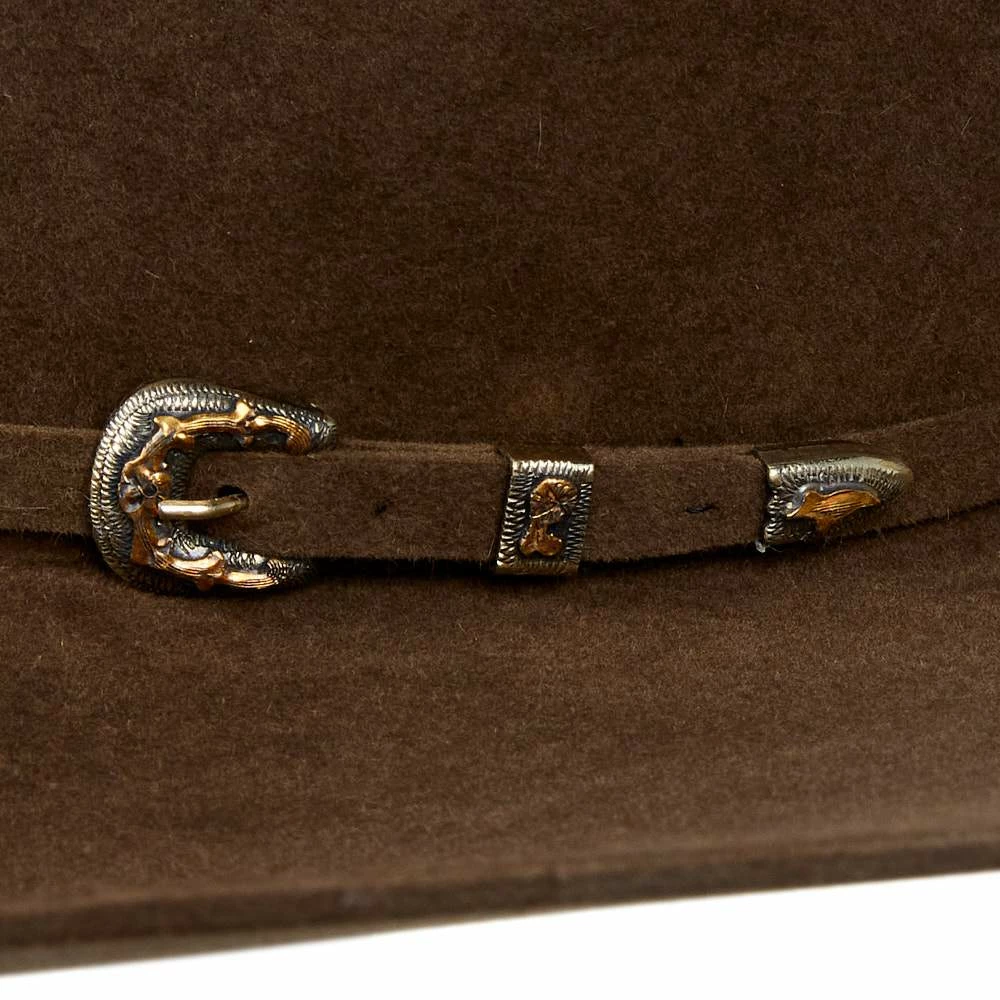 Jw Brooks Custom Hats Saddle 8.5oz Work Horse 5in. Brim Felt Cowboy Hat - Image 5