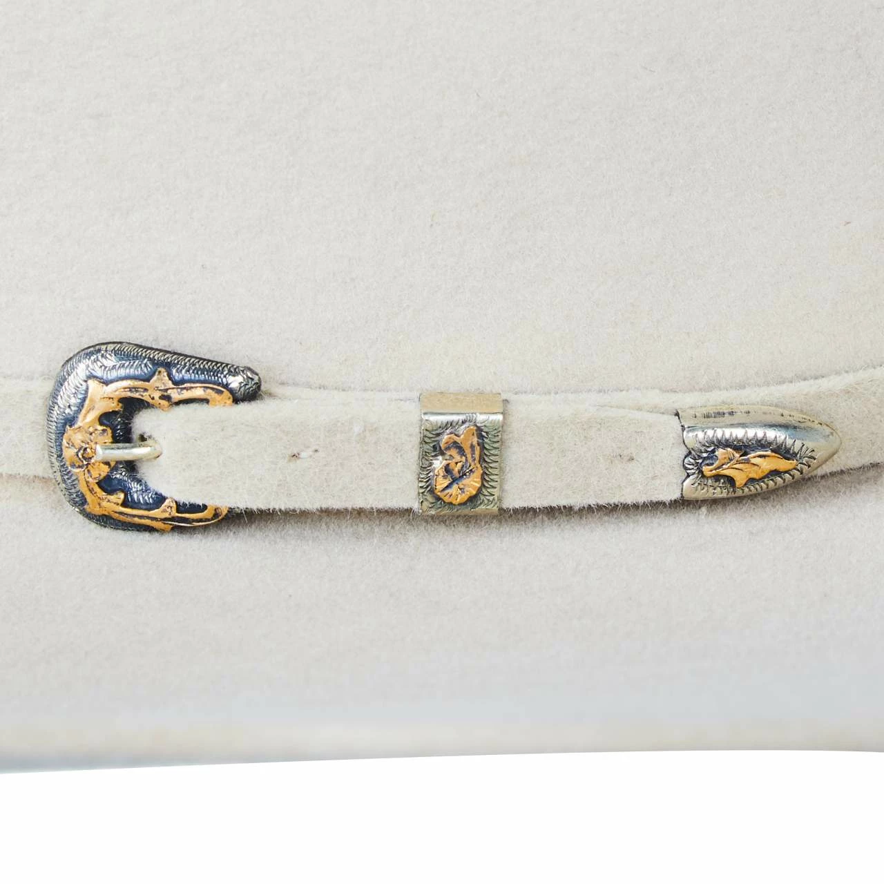 Jw Brooks Custom Hats B 100X Sand 8.5oz Work Horse 5in. Brim Felt Cowboy Hat - Image 4