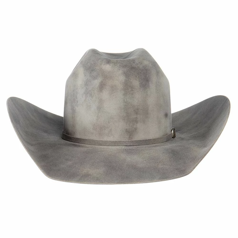 Jw Brooks Custom Hats Dark Smoke 50X 4 1/4in. Brim Open Crown Felt Cowboy Hat - Image 3