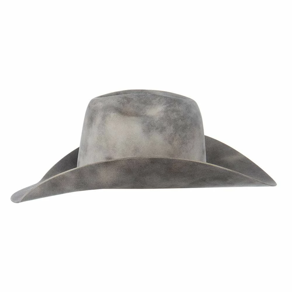 Jw Brooks Custom Hats Dark Smoke 50X 4 1/4in. Brim Open Crown Felt Cowboy Hat - Image 4