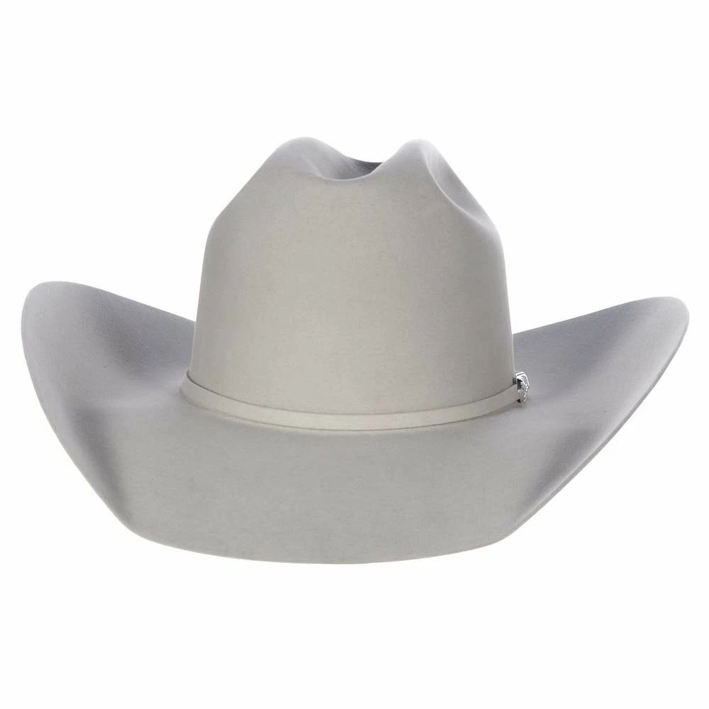 Resistol 40X Arena Silverbelly 4 1/4in. Brim Open Crown Felt Cowboy Hat 6 Resistol 40X Arena Silverbelly 4 1/4in. Brim Open Crown Felt Cowboy Hat - Image 4