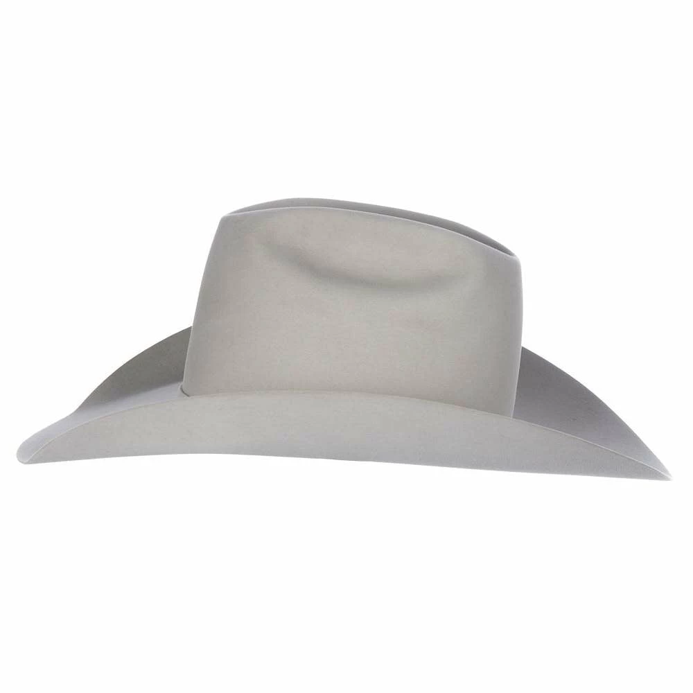 Resistol 40X Arena Silverbelly 4 1/4in. Brim Open Crown Felt Cowboy Hat 7 Resistol 40X Arena Silverbelly 4 1/4in. Brim Open Crown Felt Cowboy Hat - Image 5