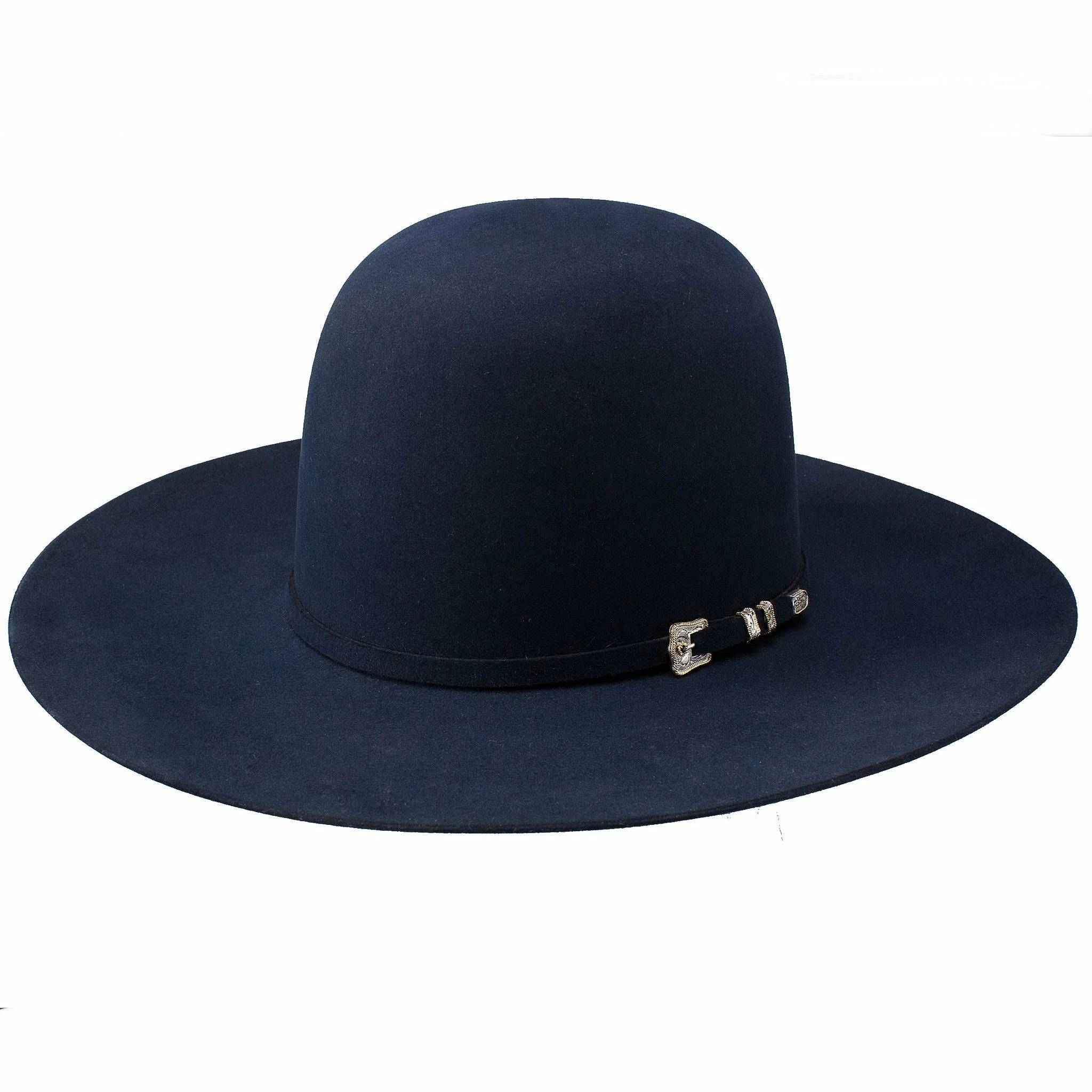 Resistol 30X Navy Grand 4 1/4in. Brim Open Crown Felt Hat - Image 2