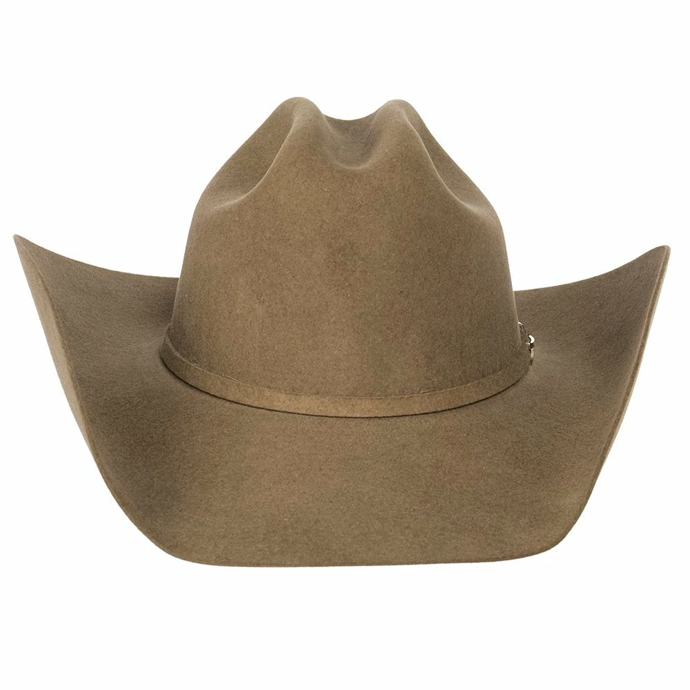 Resistol 6X USTRC Stone 4 /4in. Brim Pre-Creased Felt Cowboy Hat 4 Resistol 6X USTRC Stone 4 /4in. Brim Pre-Creased Felt Cowboy Hat - Image 2