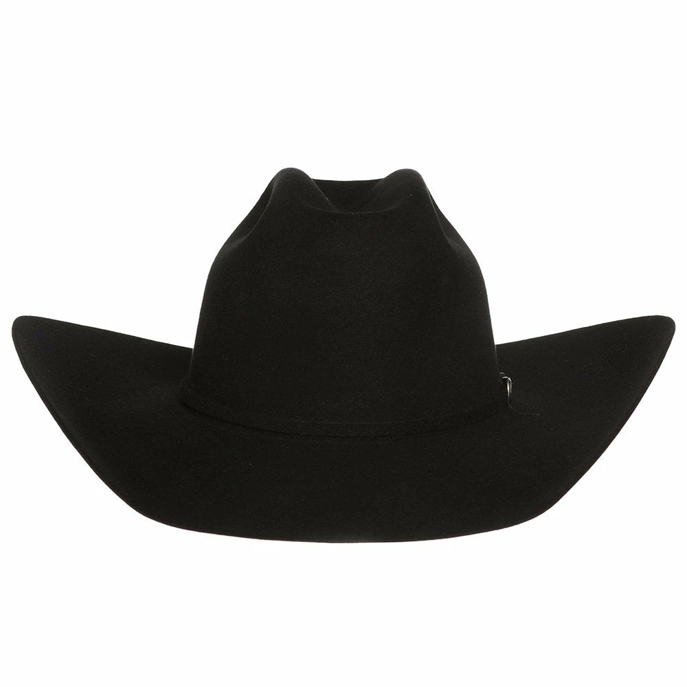 Rodeo King 5X Black Open Crown Felt Cowboy Hat - Image 2