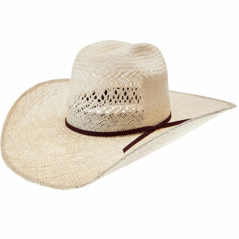 Rodeo King Jute Open Crown 4-1/2in. Brim Straw Cowboy Hat 3 Rodeo King Jute Open Crown 4-1/2in. Brim Straw Cowboy Hat - Image 2