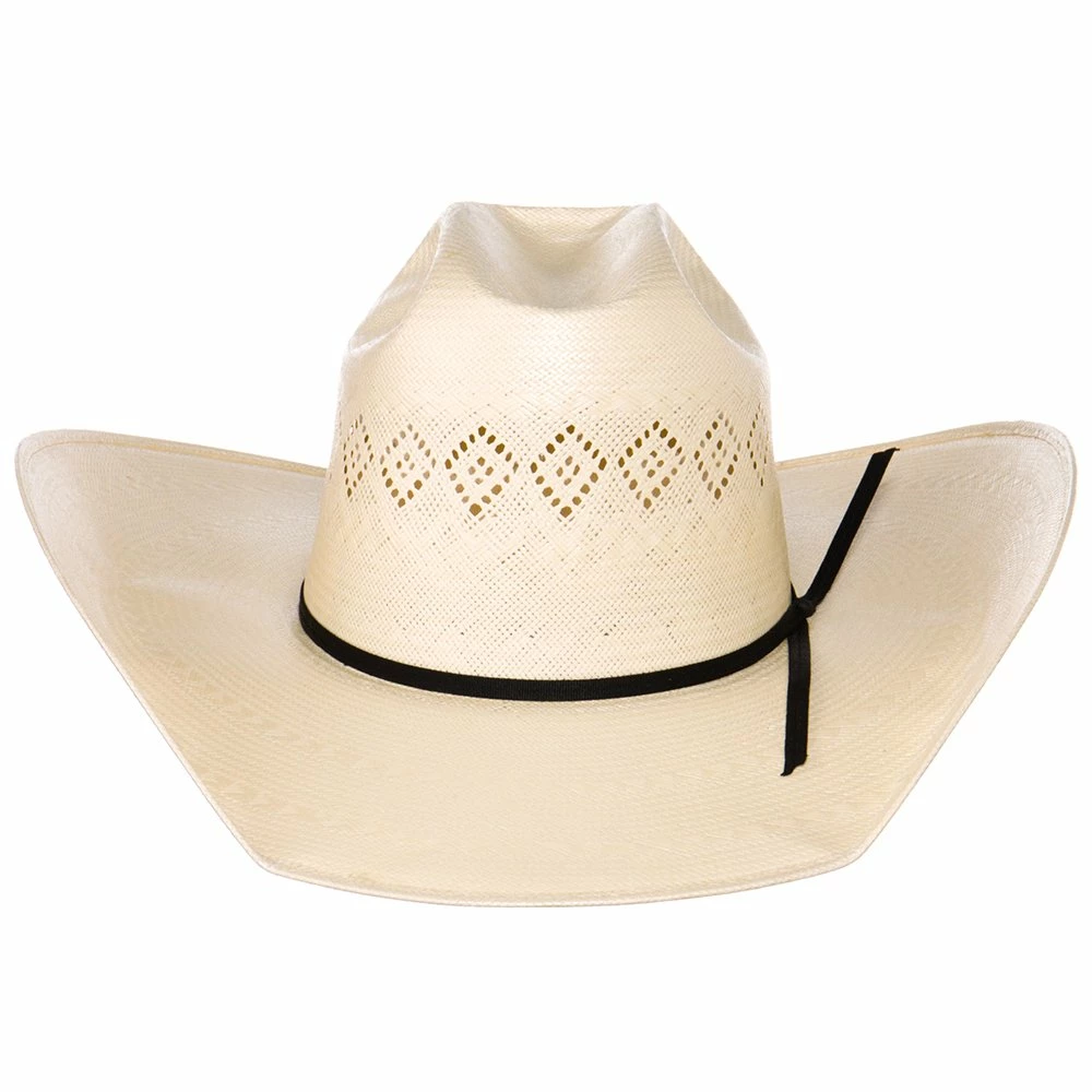 Rodeo King 24K Shantung Diamond 4 1/2in. Brim Open Crown Straw Hat - Image 2