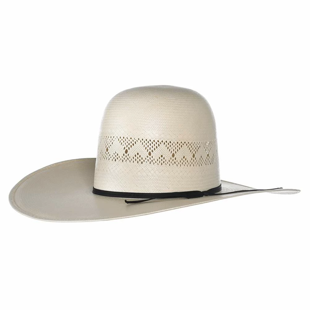 Rodeo King Ivory High Point Shantung 4 1/2in. Brim Open Crown Straw Hat 4 Rodeo King Ivory High Point Shantung 4 1/2in. Brim Open Crown Straw Hat - Image 2