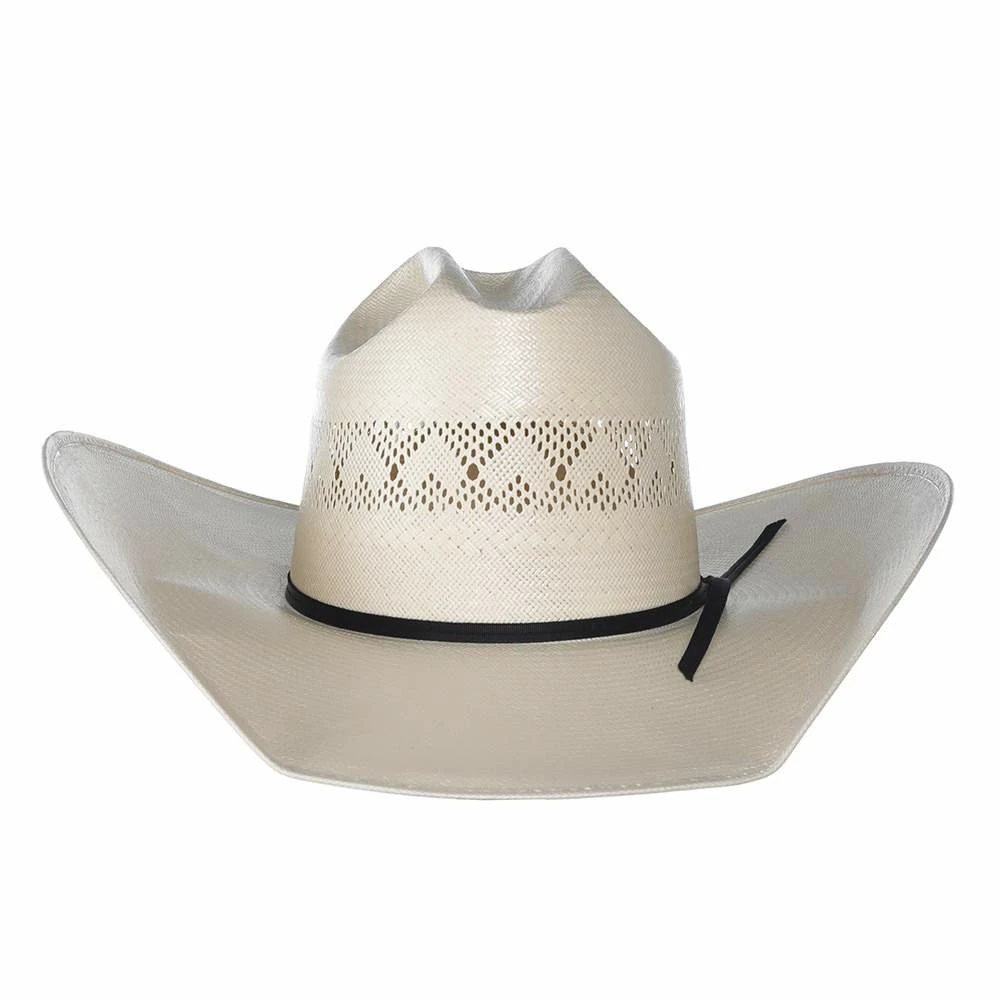 Rodeo King Ivory High Point Shantung 4 1/2in. Brim Open Crown Straw Hat 5 Rodeo King Ivory High Point Shantung 4 1/2in. Brim Open Crown Straw Hat - Image 3