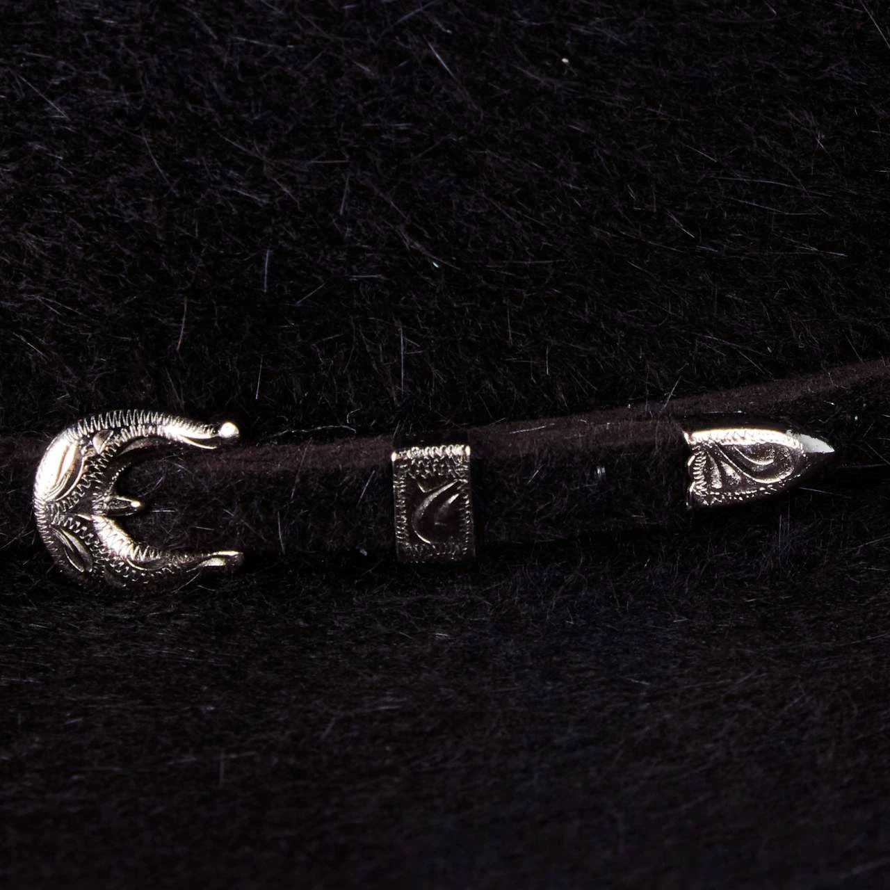 Rodeo King 10X Black Cherry Grizzly 4 1/2in. Brim Open Crown Felt Cowboy Hat - Image 2