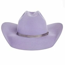 Rodeo King 7X Lilac Grey Ribbon Band 4in. Brim Felt Cowboy Hat 9 Rodeo King 7X Lilac Grey Ribbon Band 4in. Brim Felt Cowboy Hat -NRS World Sales RK321 4