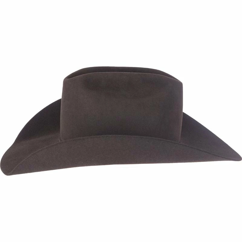 Rodeo King 7X Black Open Crown Felt Cowboy Hat 5 Rodeo King 7X Black Open Crown Felt Cowboy Hat - Image 3