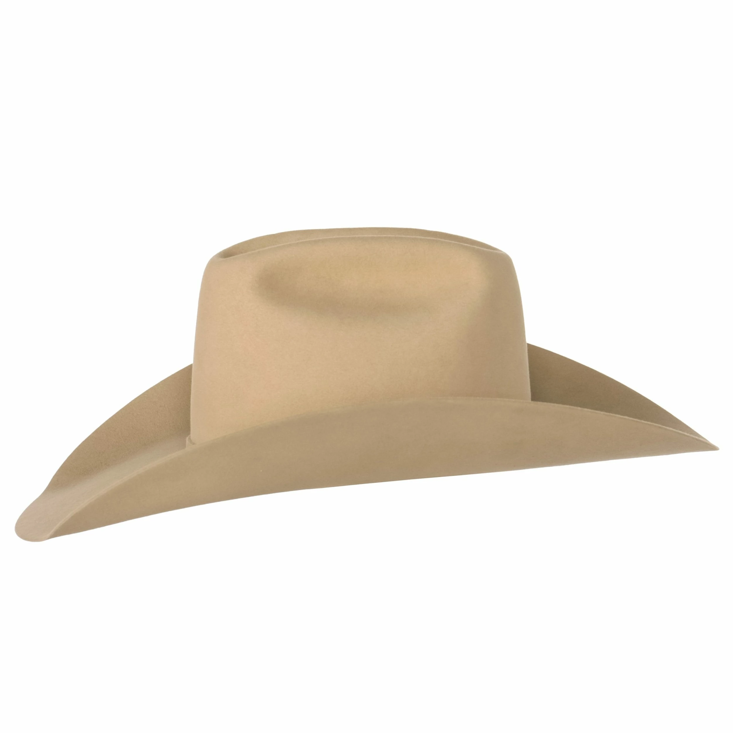 Rodeo King 10X Buckskin 4 1/2in. Brim Self Band Felt Cowboy Hat 5 Rodeo King 10X Buckskin 4 1/2in. Brim Self Band Felt Cowboy Hat - Image 3