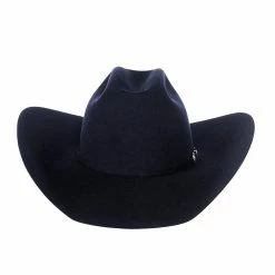 Rodeo King 7X Navy 4 1/2in. Brim Open Crown Self Band Felt Cowboy Hat 10 Rodeo King 7X Navy 4 1/2in. Brim Open Crown Self Band Felt Cowboy Hat -NRS World Sales RK407 2
