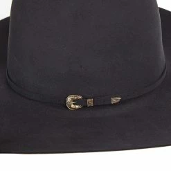 Rodeo King 60X Charcoal Open Crown 4 1/2in. Brim Self Band Felt Cowboy Hat 9 Rodeo King 60X Charcoal Open Crown 4 1/2in. Brim Self Band Felt Cowboy Hat -NRS World Sales RK412 21