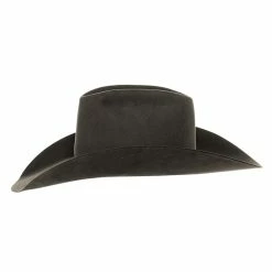 Rodeo King 60X Charcoal Open Crown 4 1/2in. Brim Self Band Felt Cowboy Hat 10 Rodeo King 60X Charcoal Open Crown 4 1/2in. Brim Self Band Felt Cowboy Hat -NRS World Sales RK412 3