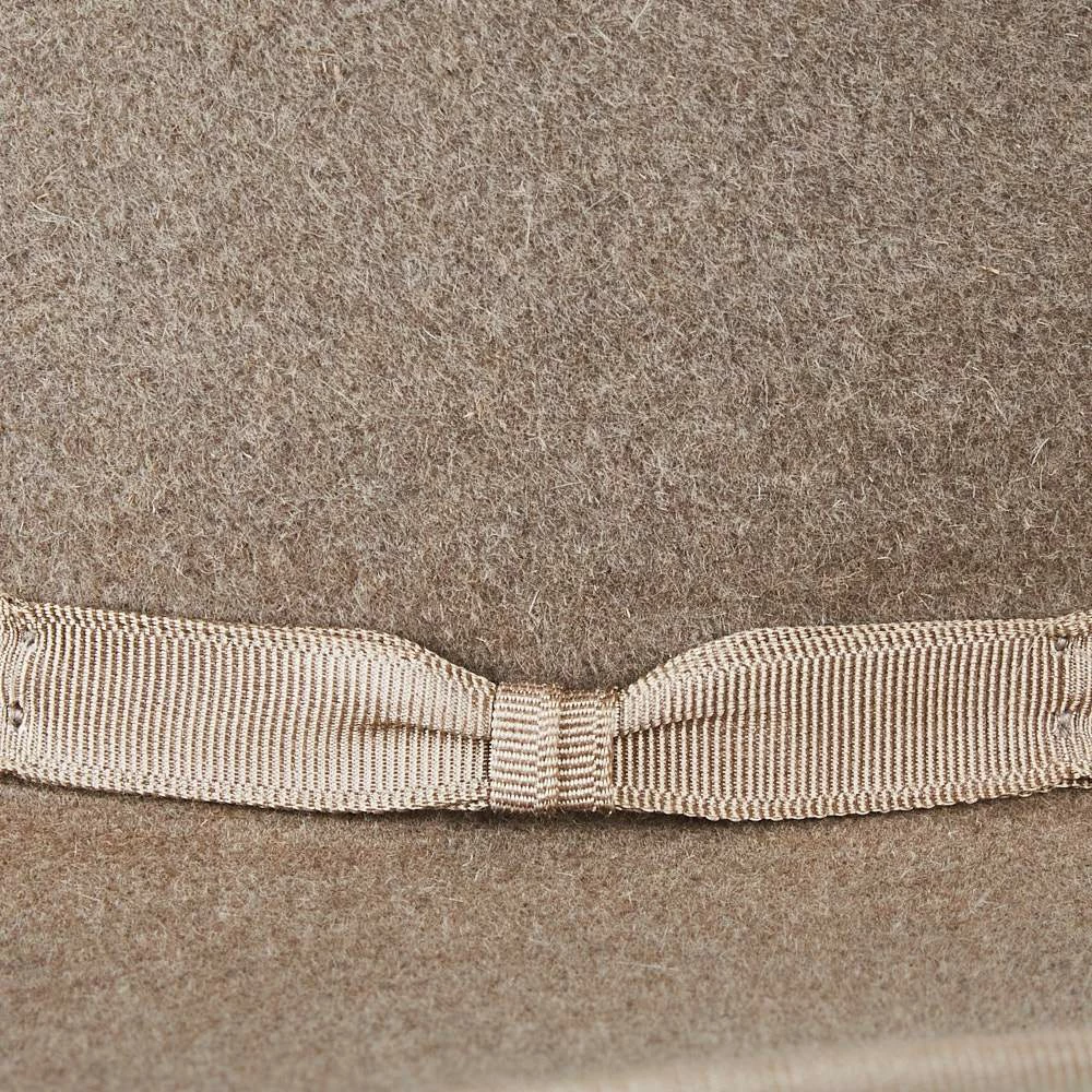Rodeo King 7X Ash/Natural Bound Edge Open Crown 4-1/2in. Brim Natural Band Felt Cowboy Hat 5 Rodeo King 7X Ash/Natural Bound Edge Open Crown 4-1/2in. Brim Natural Band Felt Cowboy Hat - Image 3