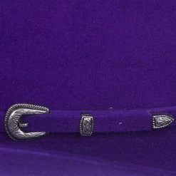 Rodeo King 7X Purple Self Band 4 1/4in. Brim Open Crown Felt Cowboy Hat -NRS World Sales RK457 2
