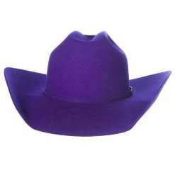 Rodeo King 7X Purple Self Band 4 1/4in. Brim Open Crown Felt Cowboy Hat -NRS World Sales RK457 4
