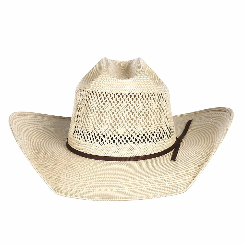 Rodeo King Diamond Breeze Open Crown 4-1/4in. Brim Natural Straw Cowboy Hat - Image 2