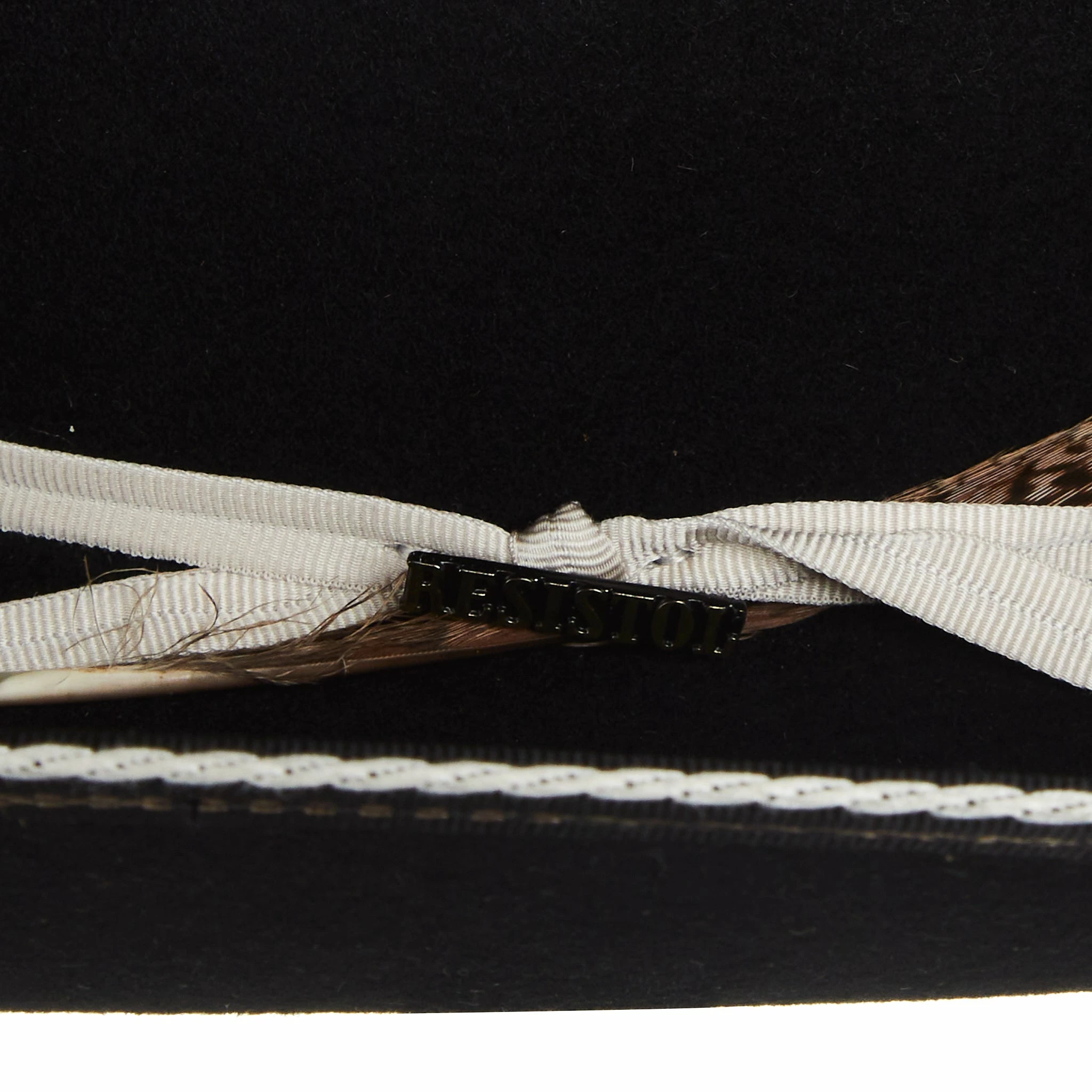 Resistol 4X Tuff Hedeman Black Snake Eyes Felt Hat - Image 2