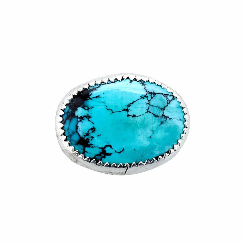 T5 Silver Turquoise Hat Slide 4 T5 Silver Turquoise Hat Slide - Image 2