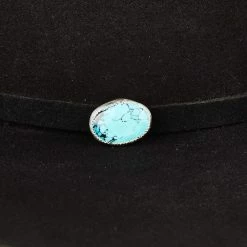 T5 Silver Turquoise Hat Slide 10 T5 Silver Turquoise Hat Slide -NRS World Sales T5 HATSLIDE 5