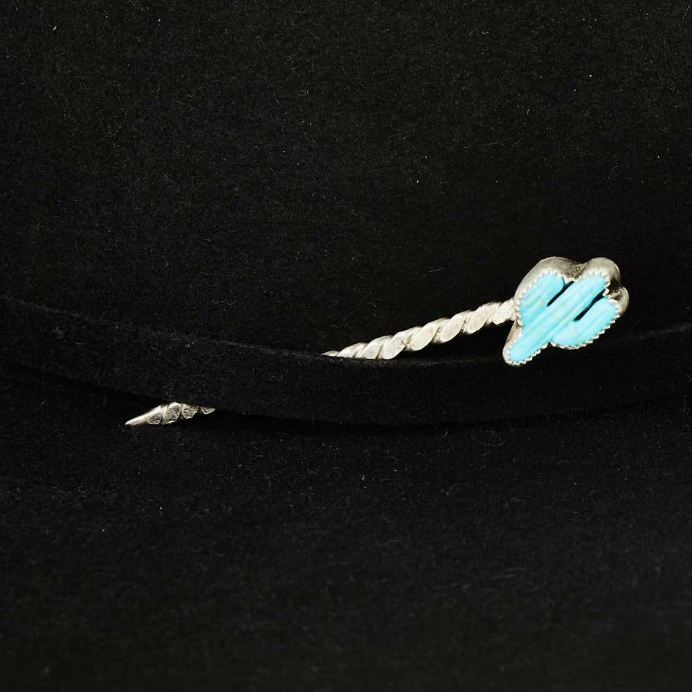 T5 Silver Cacti Turquoise Toothpick And Hat Accessory - Image 3