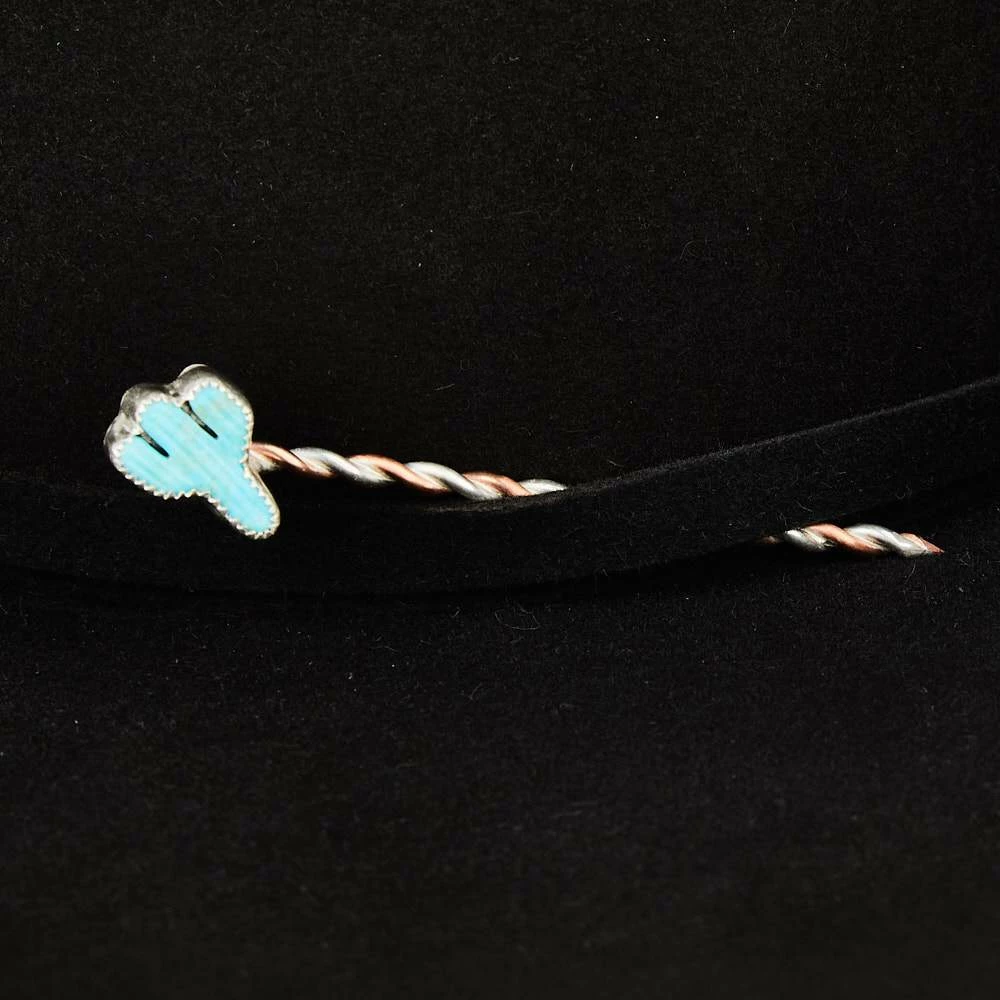 T5 Silver Cacti Turquoise Toothpick And Hat Accessory - Image 4