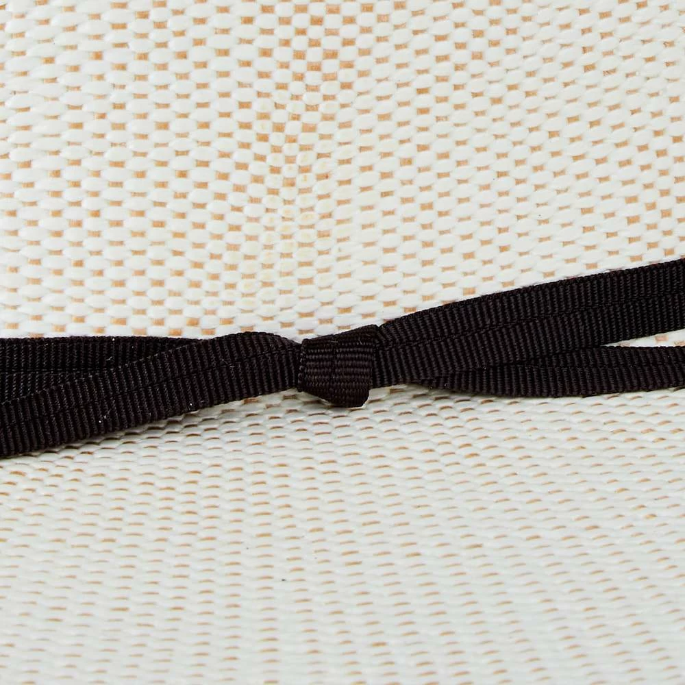 Youth Twister Ivory And Tan Bangora Straw Hat - Image 2