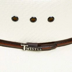 Twister 5X Natural 4in. Brim With Eyelets Straw Cowboy Hat -NRS World Sales T71563 4