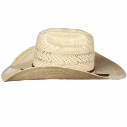 American Hats Tuf Cooper Collection 20 Star Ivory-Tan Fancy Weave 4-1/4in. Brim Straw Cowboy Hat 9 American Hats Tuf Cooper Collection 20 Star Ivory-Tan Fancy Weave 4-1/4in. Brim Straw Cowboy Hat -NRS World Sales TC88102CCHOC42 2