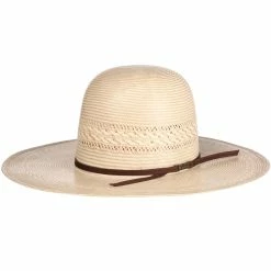 American Hats Tuf Cooper Collection 20 Star Ivory-Tan Fancy Weave 4-1/4in. Brim Straw Cowboy Hat 11 American Hats Tuf Cooper Collection 20 Star Ivory-Tan Fancy Weave 4-1/4in. Brim Straw Cowboy Hat -NRS World Sales TC88102CCHOC42 4